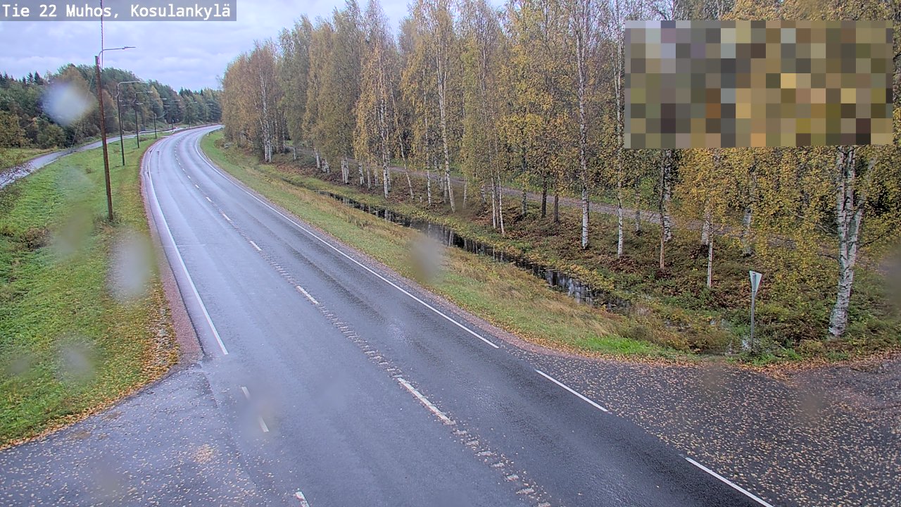 Weather Camera Image Road 22 Muhos, Kosulankylä, Muhos, Pohjois-Pohjanmaa