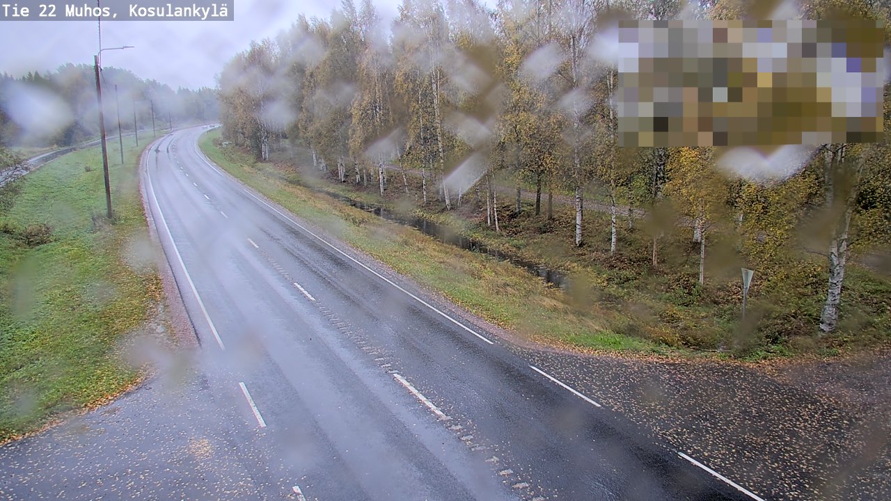 Weather Camera Image Road 22 Muhos, Kosulankylä, Muhos, Pohjois-Pohjanmaa