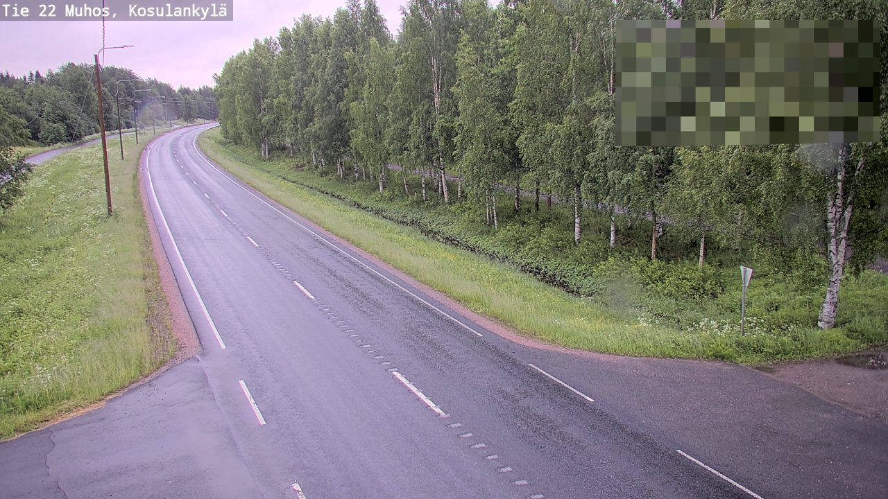 Kelikamerat Kuva Tie 22 Muhos, Kosulankylä, Muhos, Pohjois-Pohjanmaa