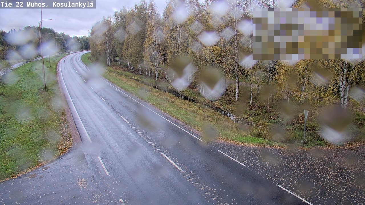 Weather Camera Image Road 22 Muhos, Kosulankylä, Muhos, Pohjois-Pohjanmaa
