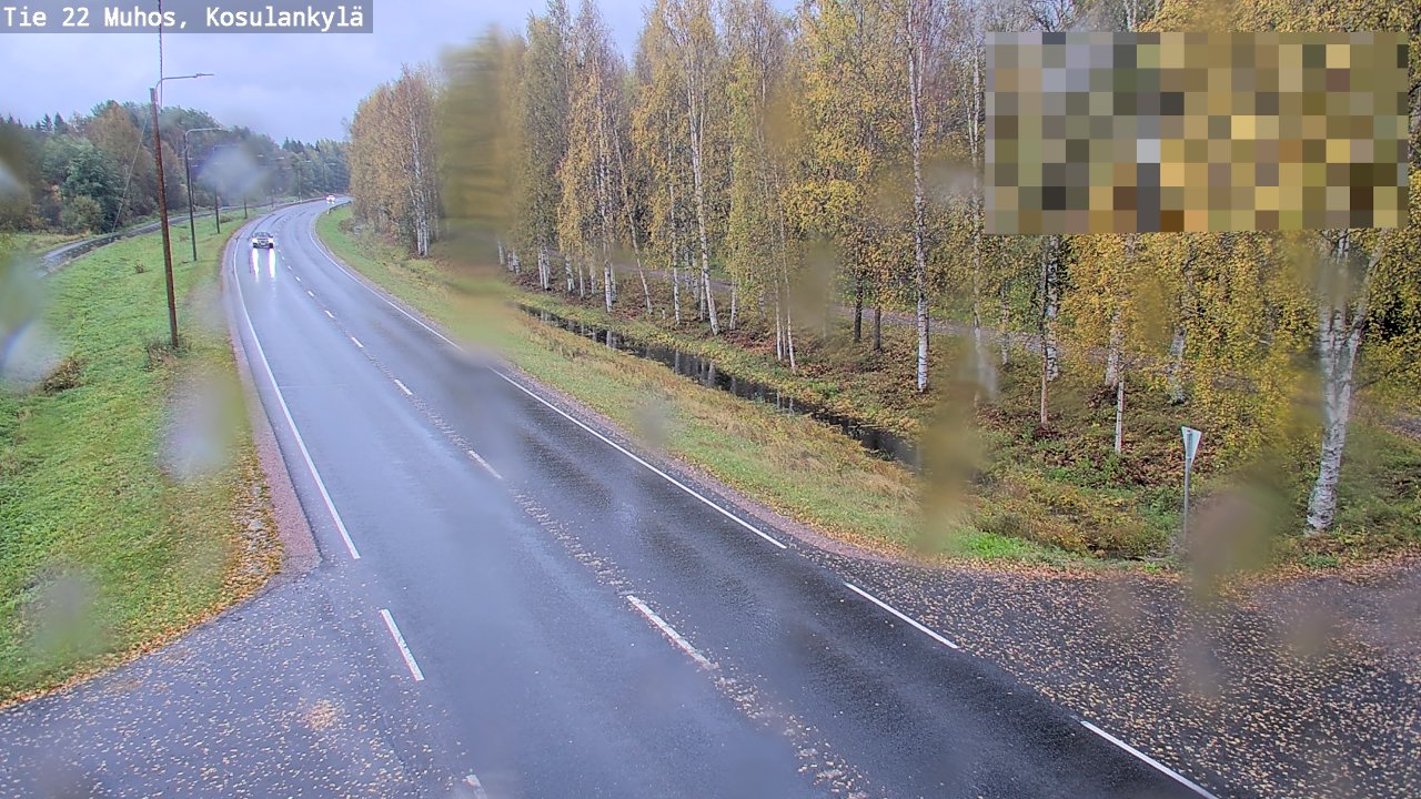 Weather Camera Image Road 22 Muhos, Kosulankylä, Muhos, Pohjois-Pohjanmaa