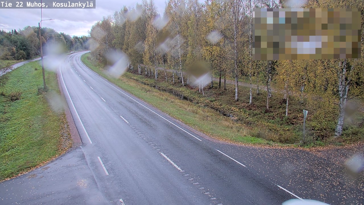 Weather Camera Image Road 22 Muhos, Kosulankylä, Muhos, Pohjois-Pohjanmaa