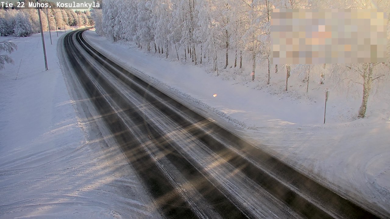 Weather Camera Image Road 22 Muhos, Kosulankylä, Muhos, Pohjois-Pohjanmaa