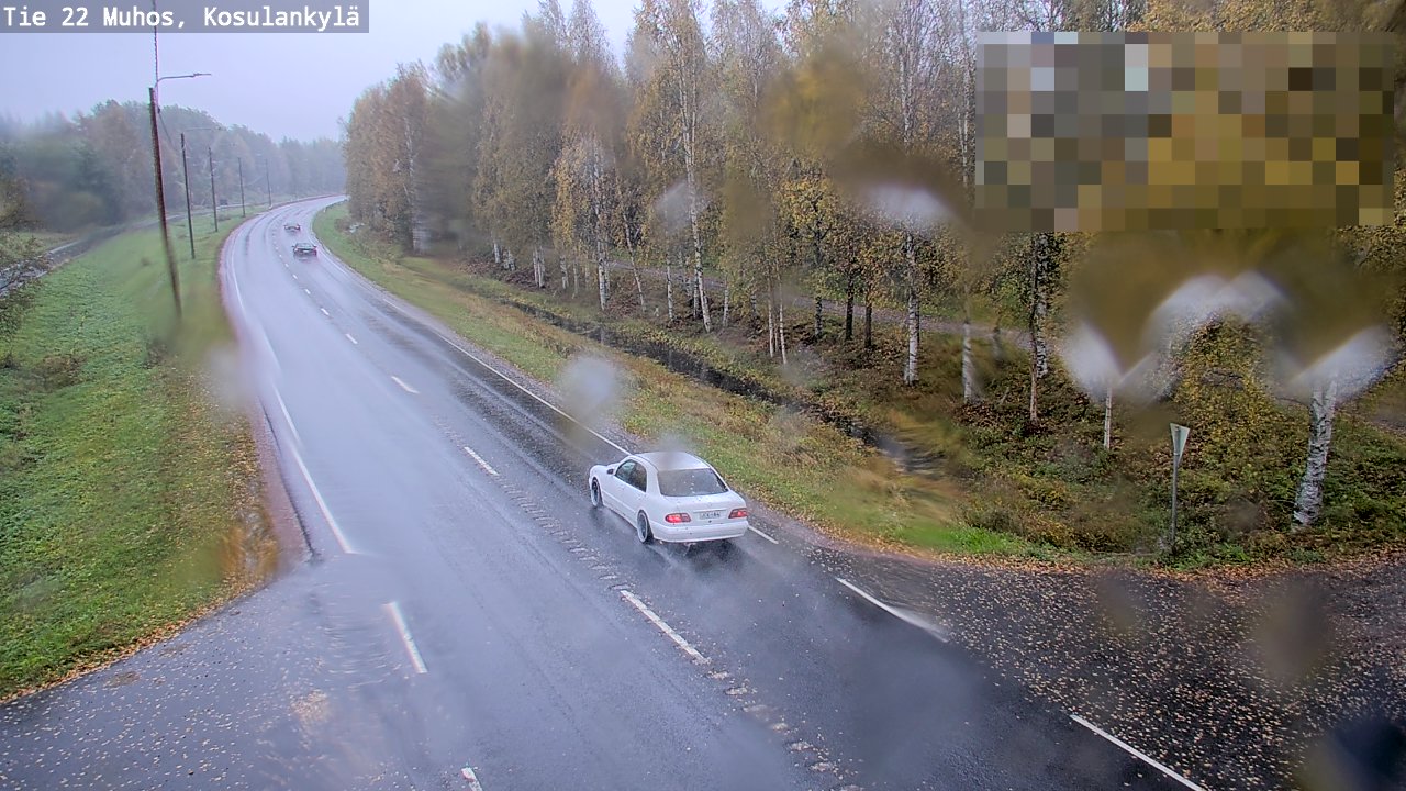 Weather Camera Image Road 22 Muhos, Kosulankylä, Muhos, Pohjois-Pohjanmaa