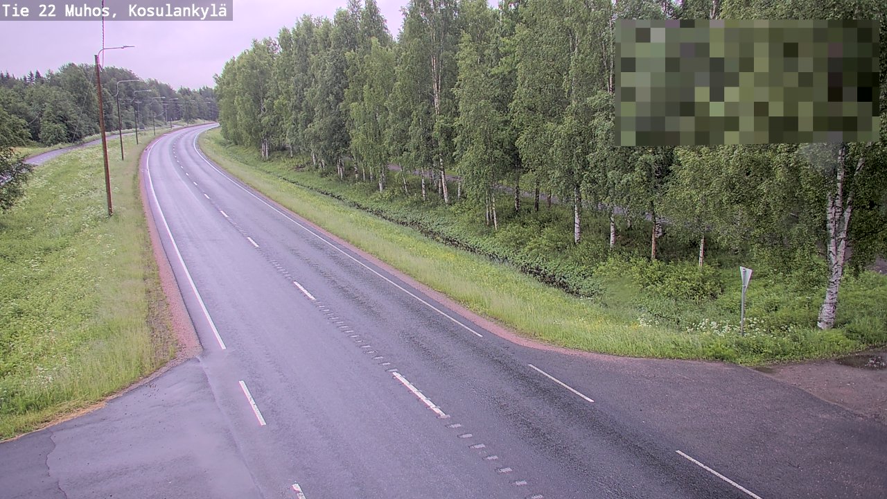 Kelikamerat Kuva Tie 22 Muhos, Kosulankylä, Muhos, Pohjois-Pohjanmaa