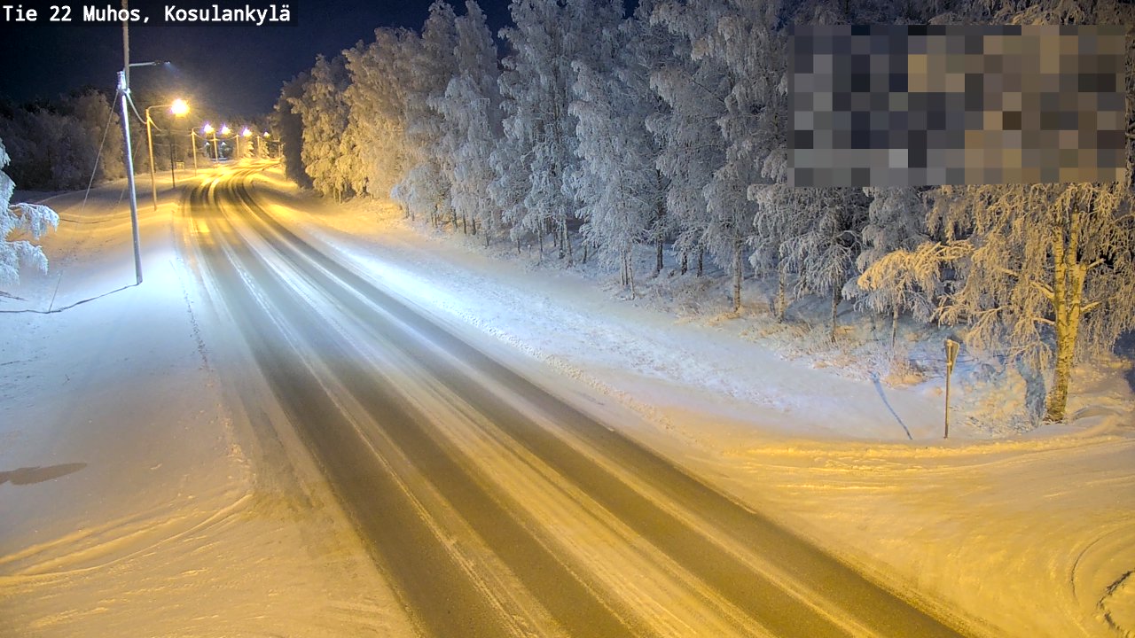 Weather Camera Image Road 22 Muhos, Kosulankylä, Muhos, Pohjois-Pohjanmaa