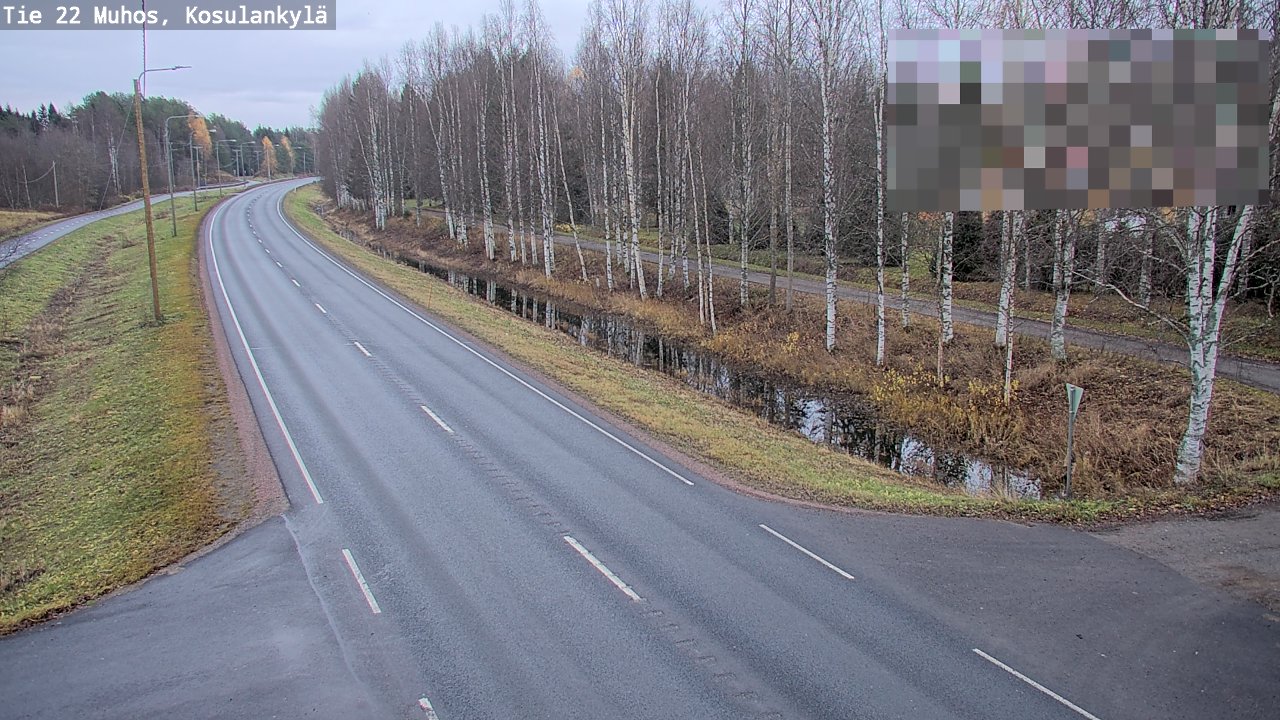 Kelikamerat Kuva Tie 22 Muhos, Kosulankylä, Muhos, Pohjois-Pohjanmaa