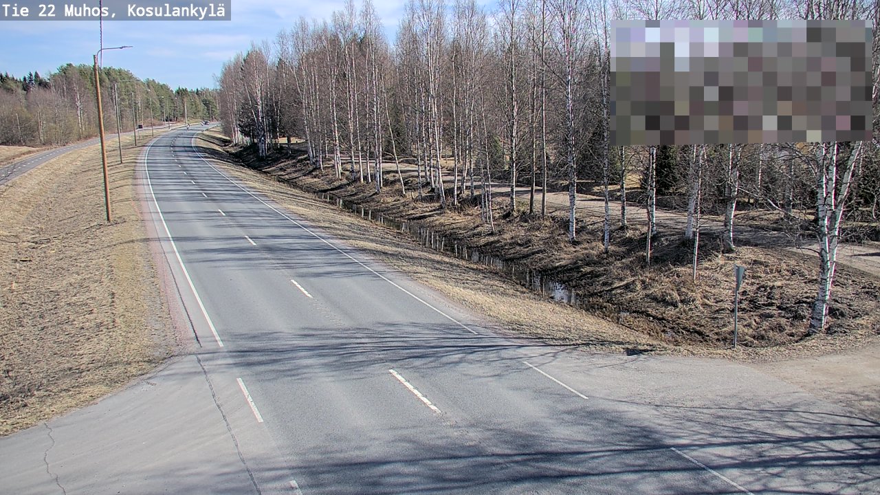 Kelikamerat Kuva Tie 22 Muhos, Kosulankylä, Muhos, Pohjois-Pohjanmaa