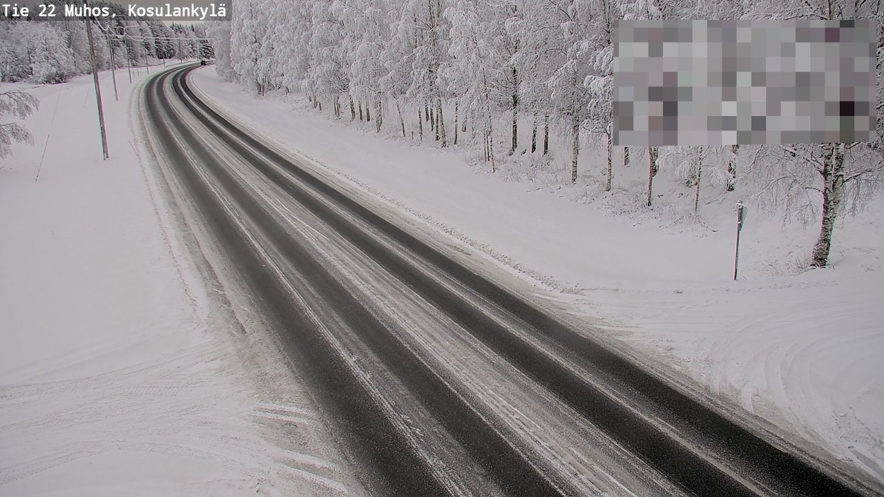 Weather Camera Image Väg 22 Muhos, Kosulankylä, Muhos, Pohjois-Pohjanmaa