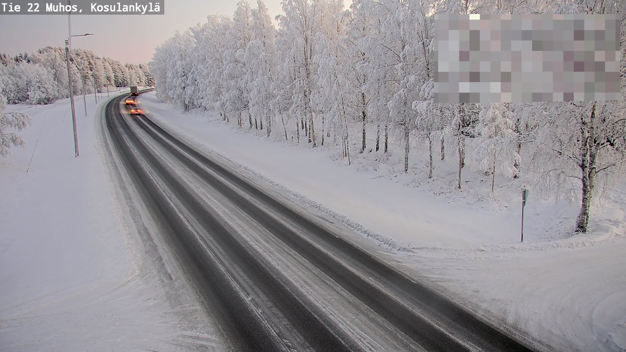Weather Camera Image Road 22 Muhos, Kosulankylä, Muhos, Pohjois-Pohjanmaa
