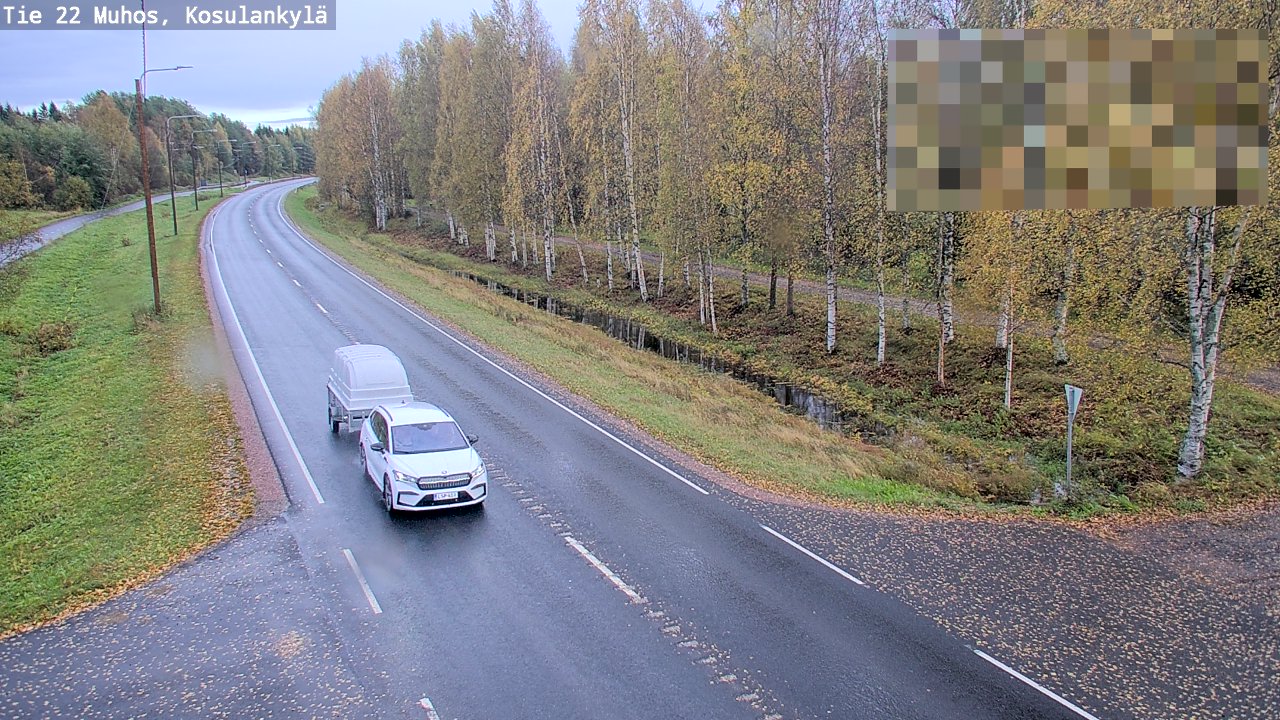 Weather Camera Image Road 22 Muhos, Kosulankylä, Muhos, Pohjois-Pohjanmaa