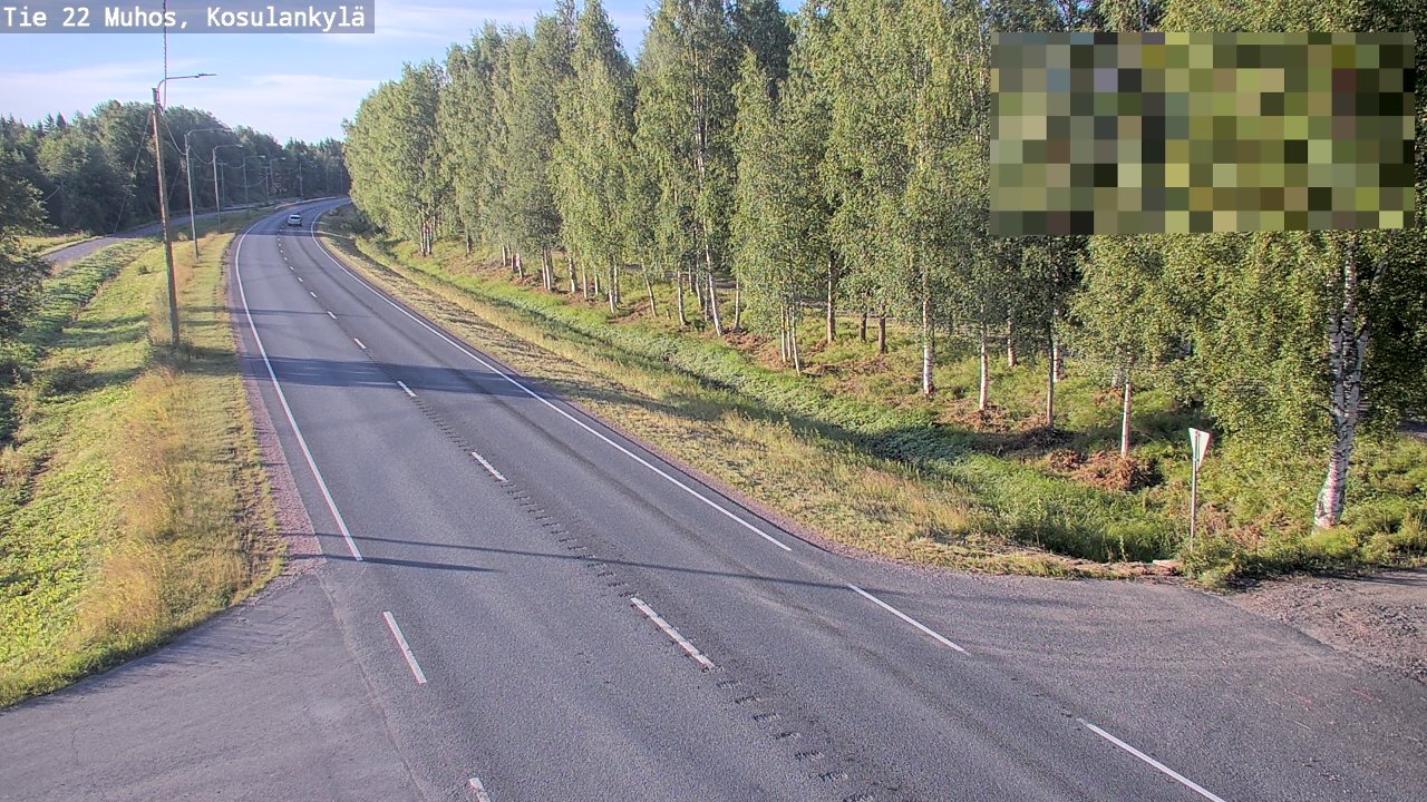 Kelikamerat Kuva Tie 22 Muhos, Kosulankylä, Muhos, Pohjois-Pohjanmaa