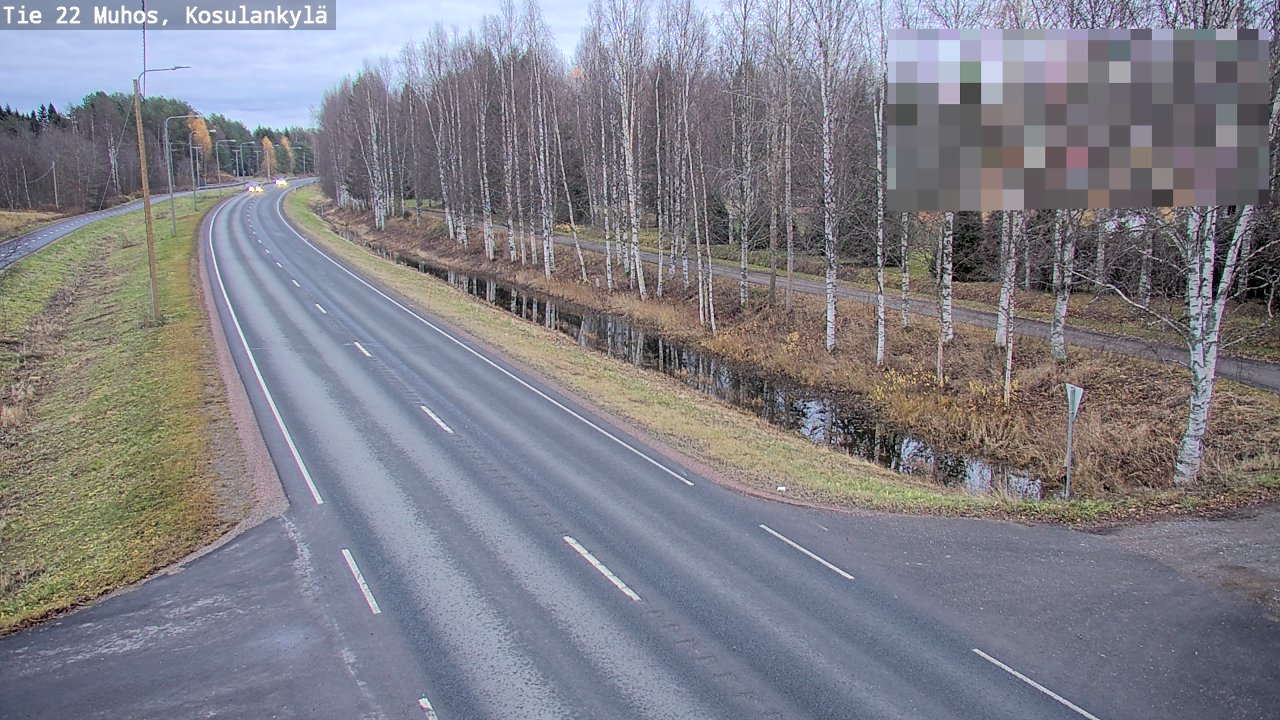 Kelikamerat Kuva Tie 22 Muhos, Kosulankylä, Muhos, Pohjois-Pohjanmaa