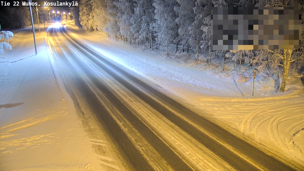Kelikamerat Kuva Tie 22 Muhos, Kosulankylä, Muhos, Pohjois-Pohjanmaa