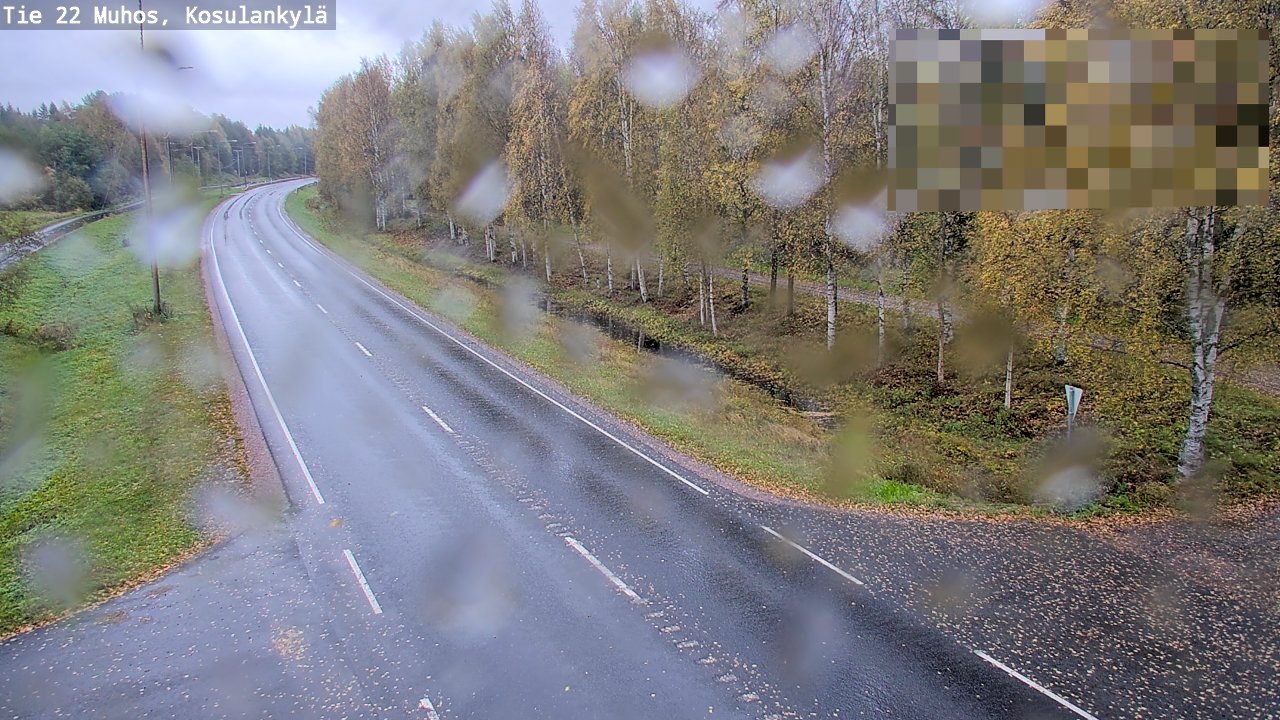 Weather Camera Image Road 22 Muhos, Kosulankylä, Muhos, Pohjois-Pohjanmaa