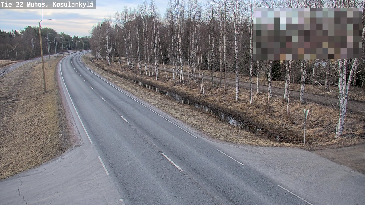 Kelikamerat Kuva Tie 22 Muhos, Kosulankylä, Muhos, Pohjois-Pohjanmaa