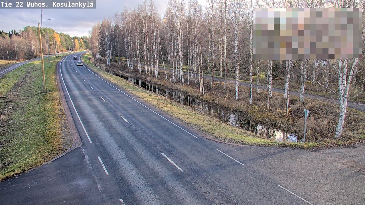 Kelikamerat Kuva Tie 22 Muhos, Kosulankylä, Muhos, Pohjois-Pohjanmaa