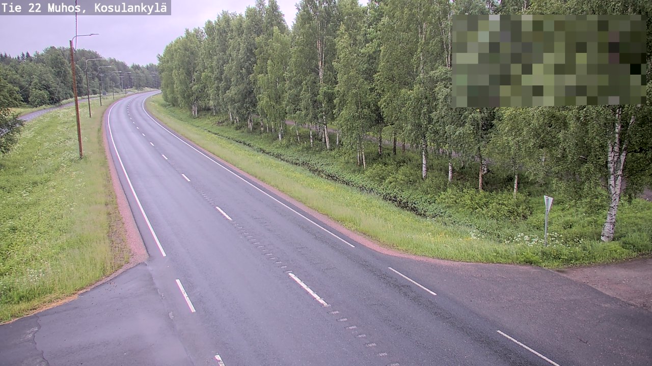 Kelikamerat Kuva Tie 22 Muhos, Kosulankylä, Muhos, Pohjois-Pohjanmaa