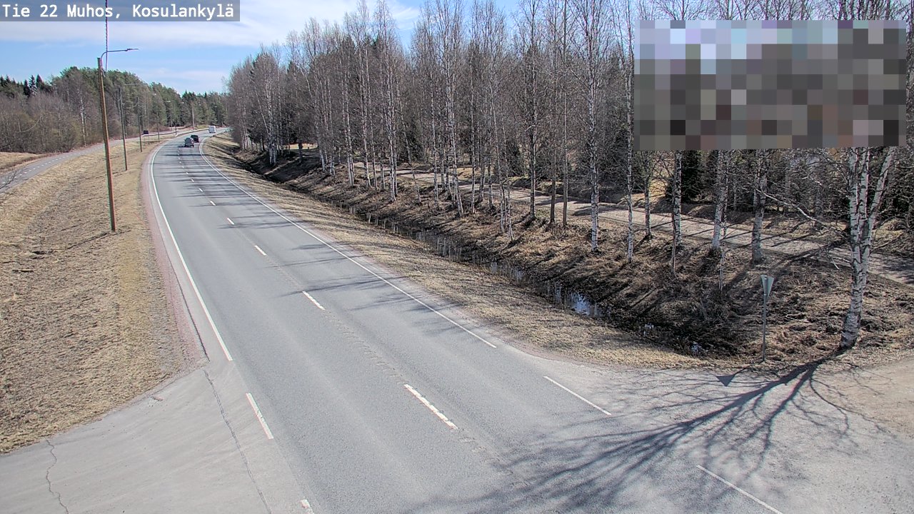 Kelikamerat Kuva Tie 22 Muhos, Kosulankylä, Muhos, Pohjois-Pohjanmaa