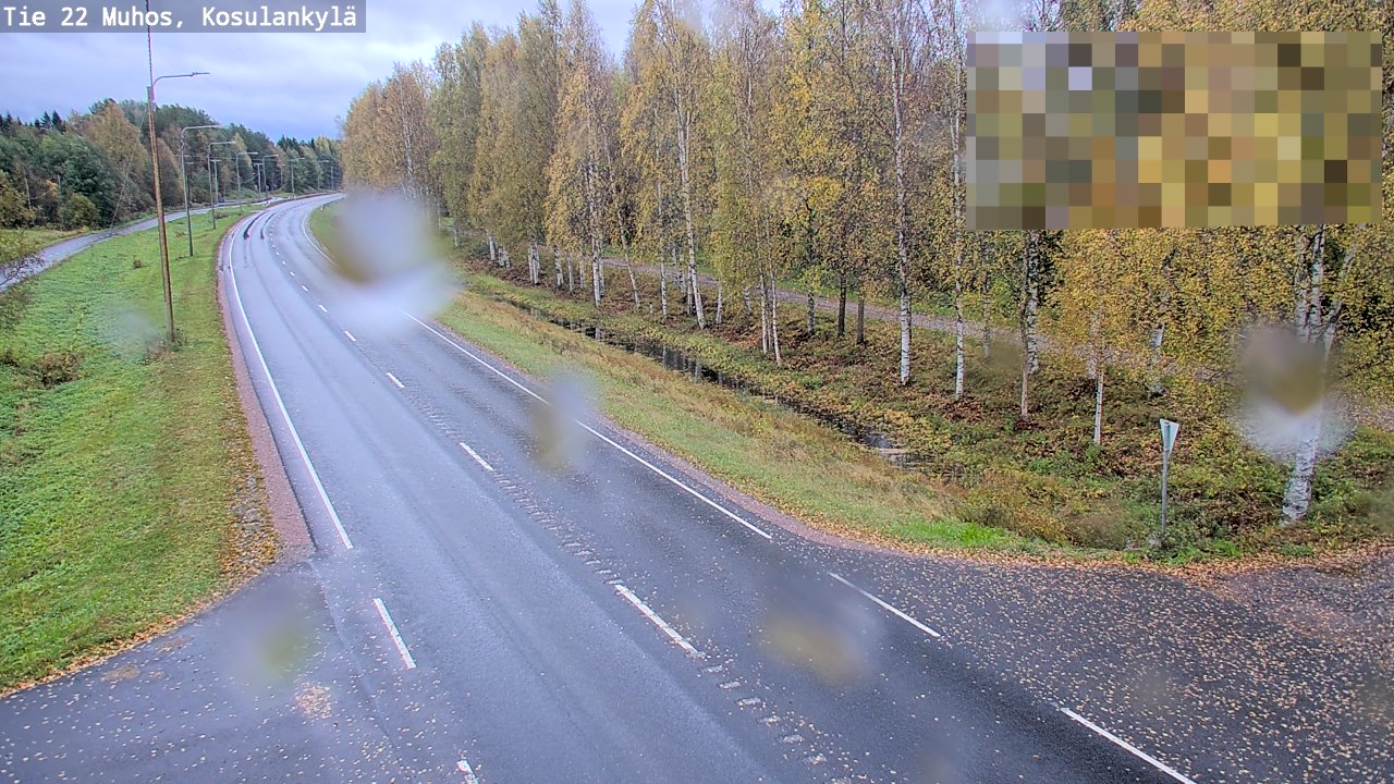Weather Camera Image Road 22 Muhos, Kosulankylä, Muhos, Pohjois-Pohjanmaa