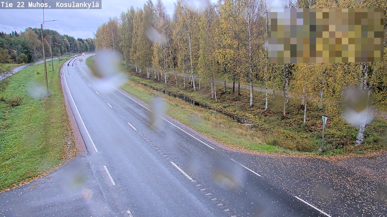 Weather Camera Image Road 22 Muhos, Kosulankylä, Muhos, Pohjois-Pohjanmaa