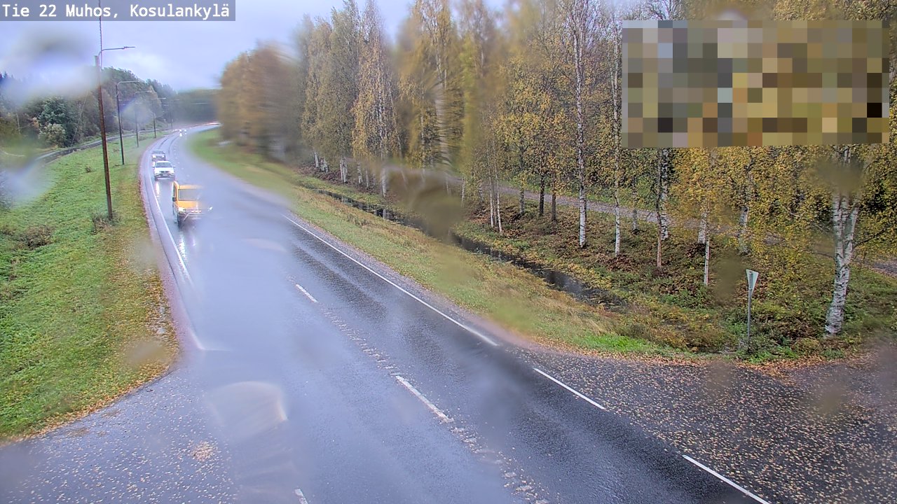Weather Camera Image Road 22 Muhos, Kosulankylä, Muhos, Pohjois-Pohjanmaa