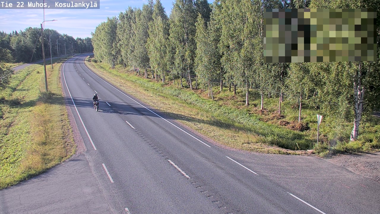 Weather Camera Image Road 22 Muhos, Kosulankylä, Muhos, Pohjois-Pohjanmaa