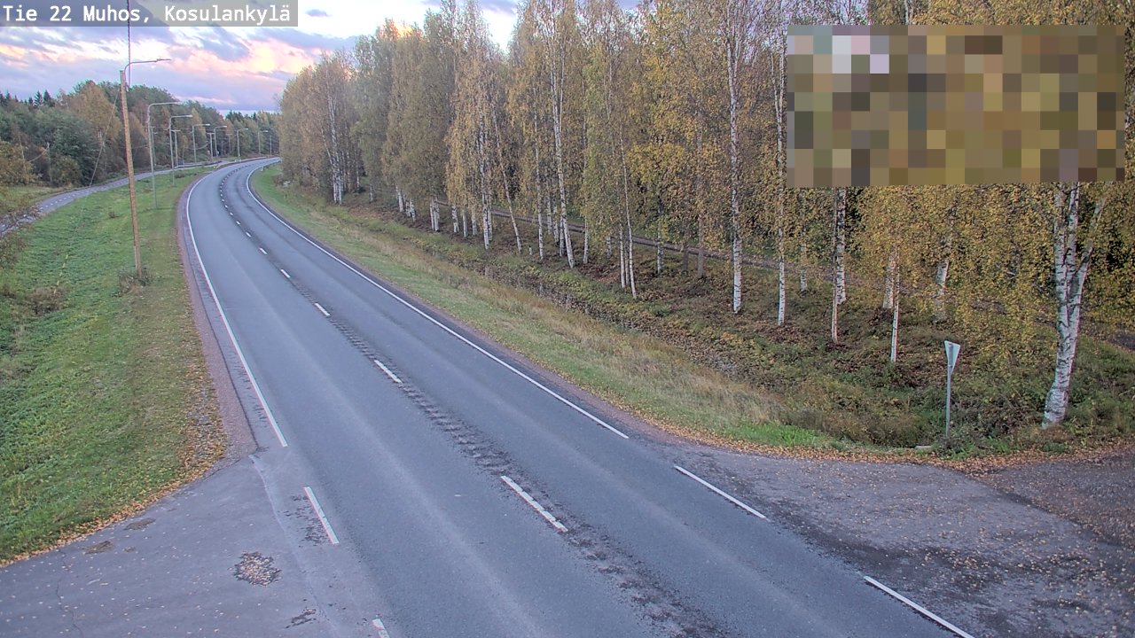 Kelikamerat Kuva Tie 22 Muhos, Kosulankylä, Muhos, Pohjois-Pohjanmaa