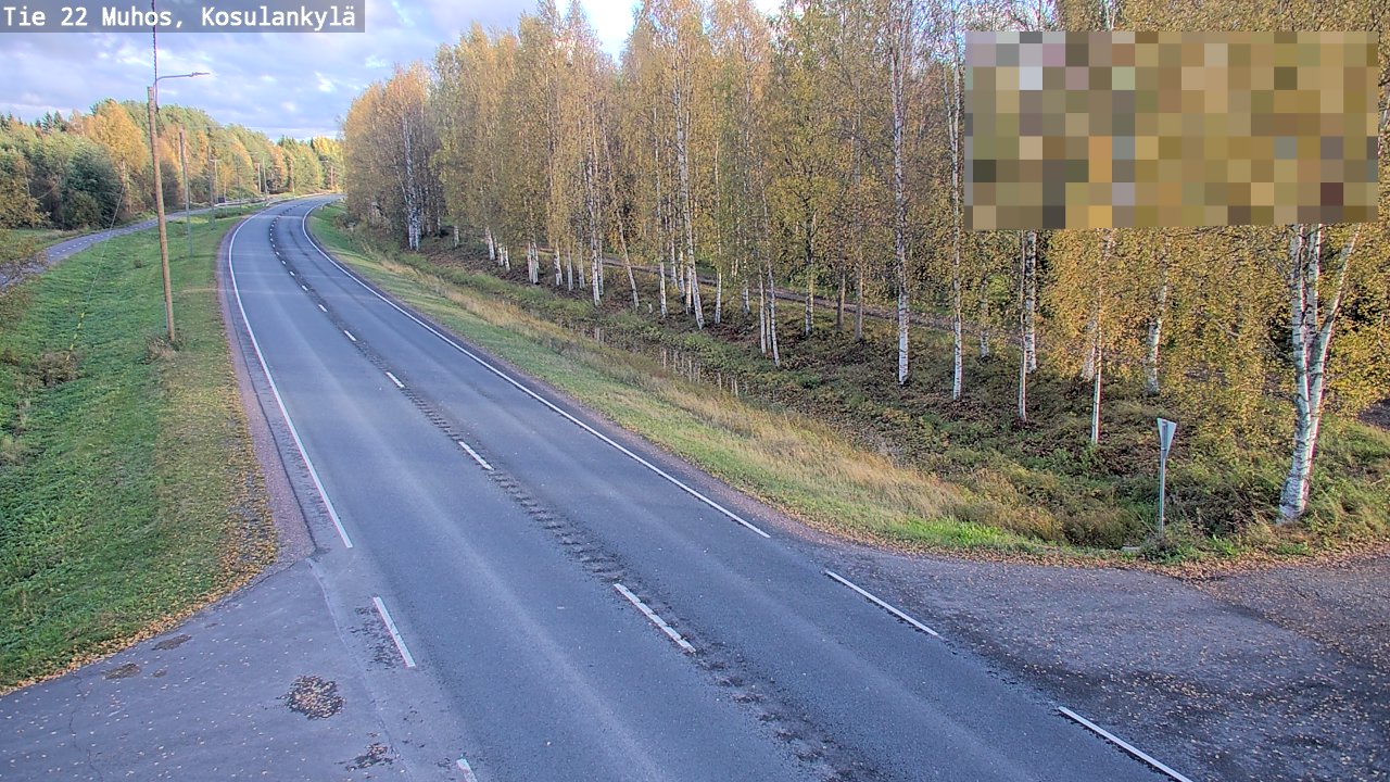 Kelikamerat Kuva Tie 22 Muhos, Kosulankylä, Muhos, Pohjois-Pohjanmaa
