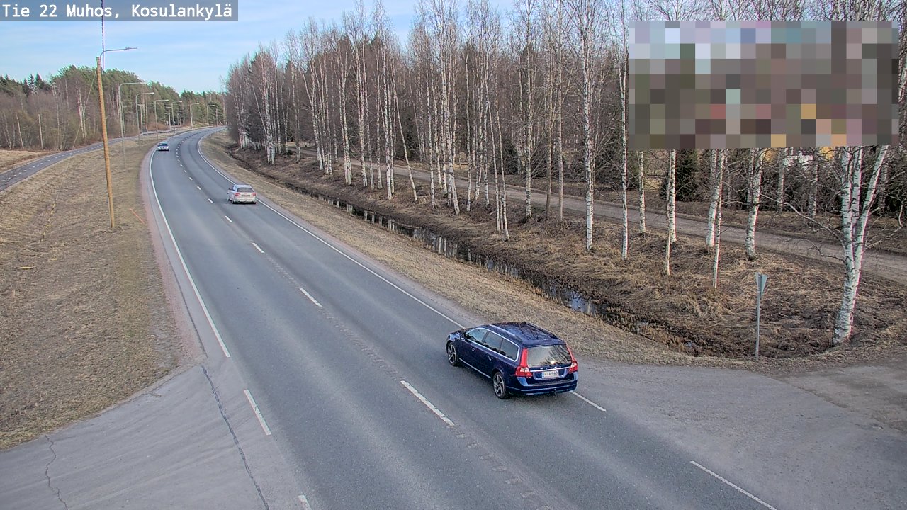 Kelikamerat Kuva Tie 22 Muhos, Kosulankylä, Muhos, Pohjois-Pohjanmaa