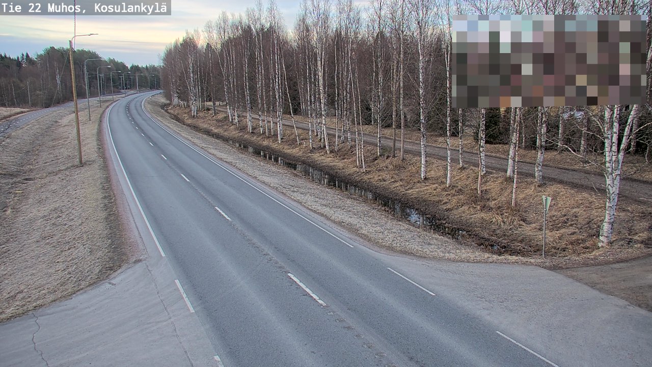 Kelikamerat Kuva Tie 22 Muhos, Kosulankylä, Muhos, Pohjois-Pohjanmaa
