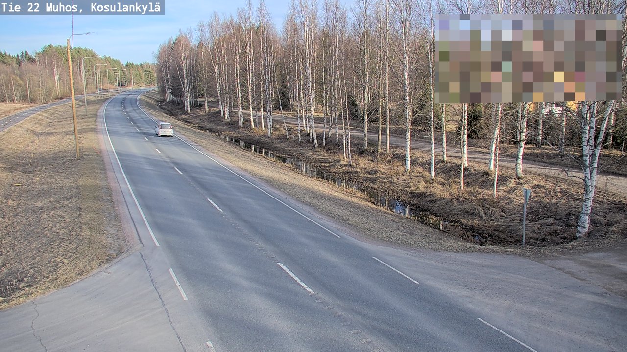 Kelikamerat Kuva Tie 22 Muhos, Kosulankylä, Muhos, Pohjois-Pohjanmaa
