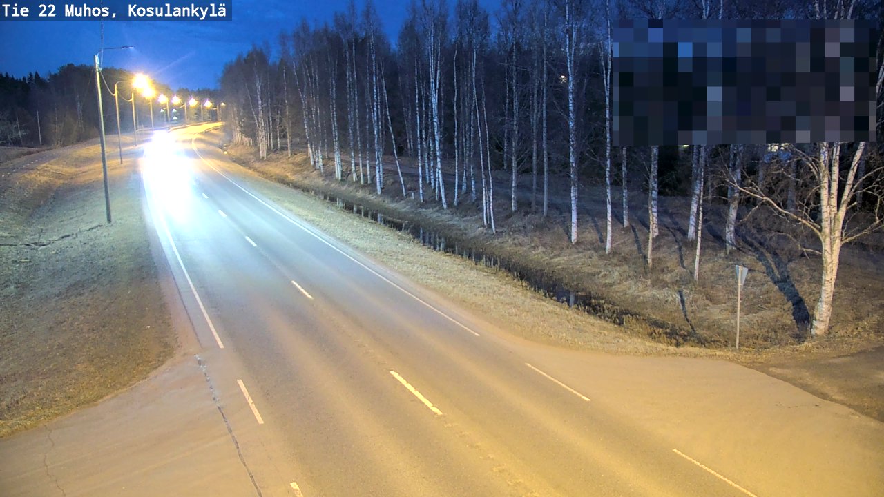 Kelikamerat Kuva Tie 22 Muhos, Kosulankylä, Muhos, Pohjois-Pohjanmaa