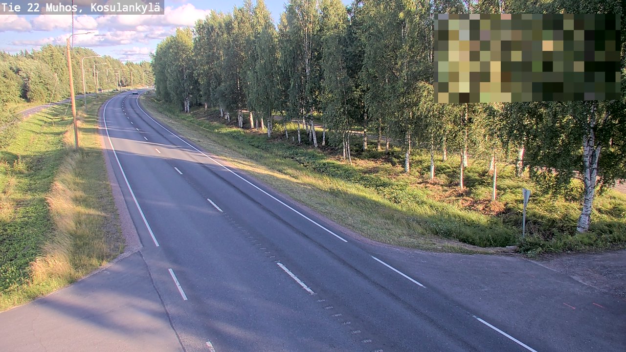 Kelikamerat Kuva Tie 22 Muhos, Kosulankylä, Muhos, Pohjois-Pohjanmaa