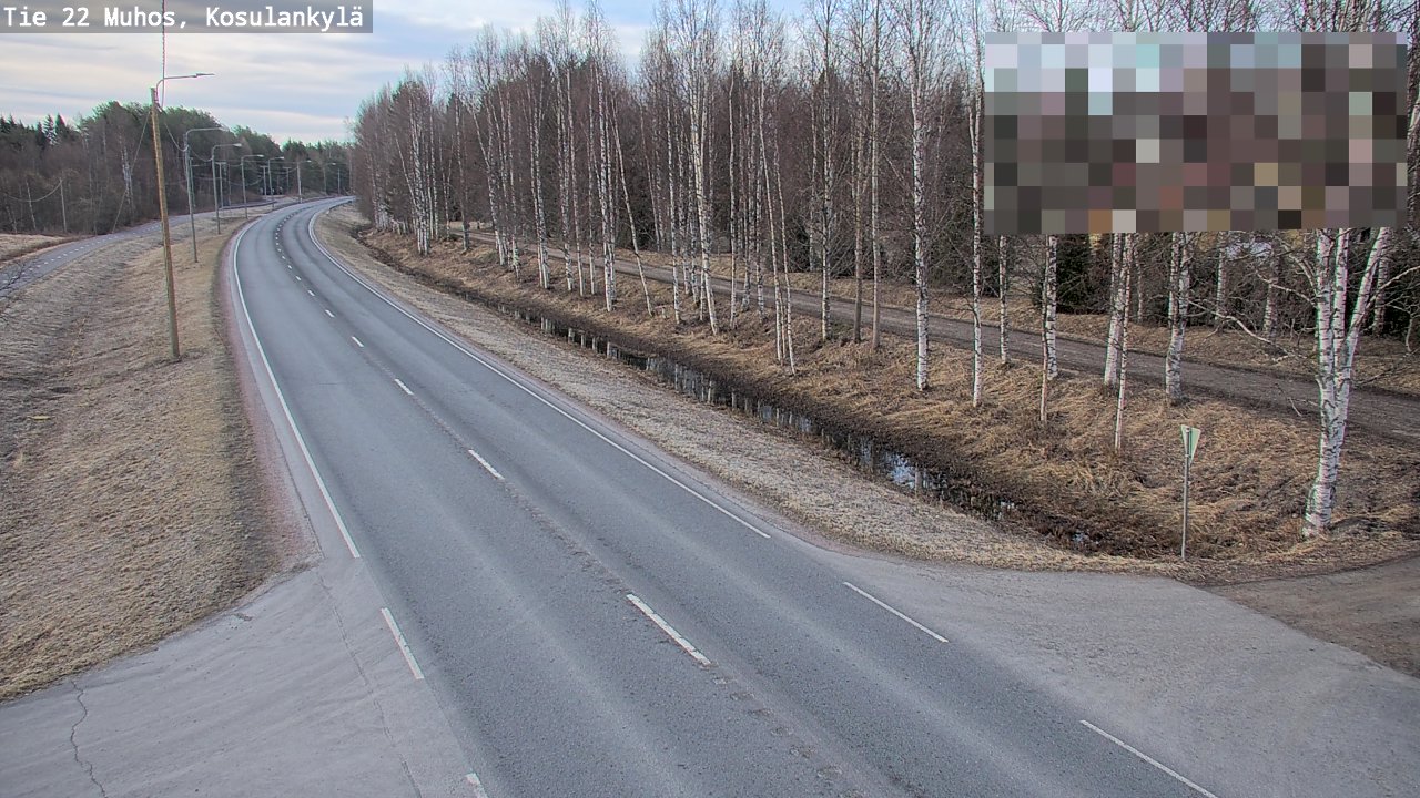 Kelikamerat Kuva Tie 22 Muhos, Kosulankylä, Muhos, Pohjois-Pohjanmaa