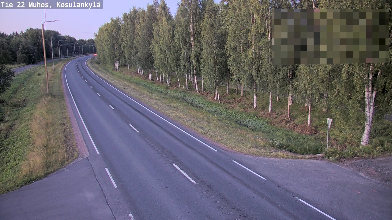 Kelikamerat Kuva Tie 22 Muhos, Kosulankylä, Muhos, Pohjois-Pohjanmaa