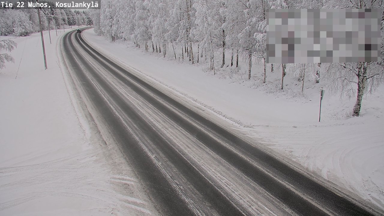 Weather Camera Image Väg 22 Muhos, Kosulankylä, Muhos, Pohjois-Pohjanmaa