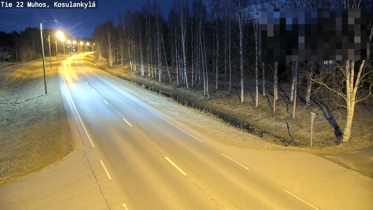 Kelikamerat Kuva Tie 22 Muhos, Kosulankylä, Muhos, Pohjois-Pohjanmaa