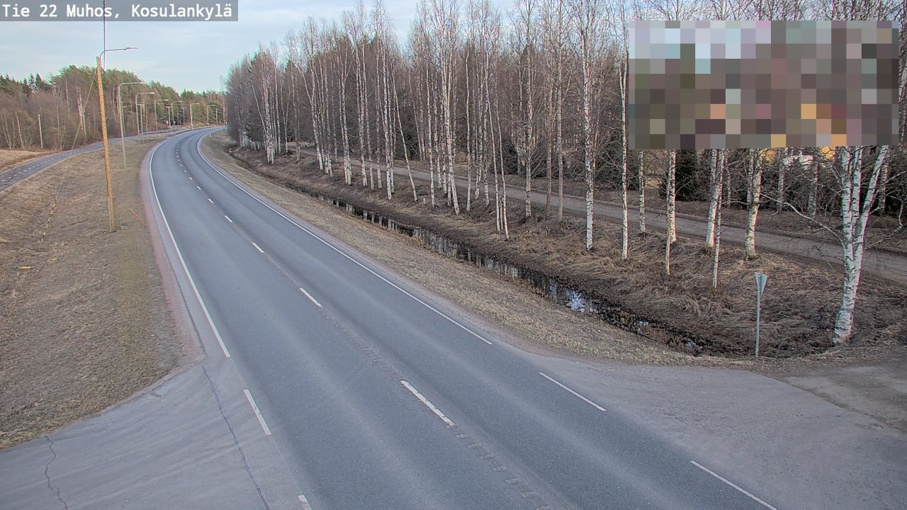 Kelikamerat Kuva Tie 22 Muhos, Kosulankylä, Muhos, Pohjois-Pohjanmaa