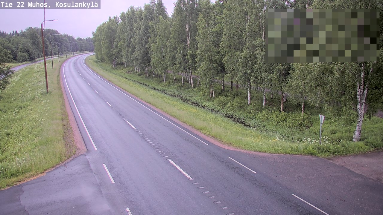 Kelikamerat Kuva Tie 22 Muhos, Kosulankylä, Muhos, Pohjois-Pohjanmaa