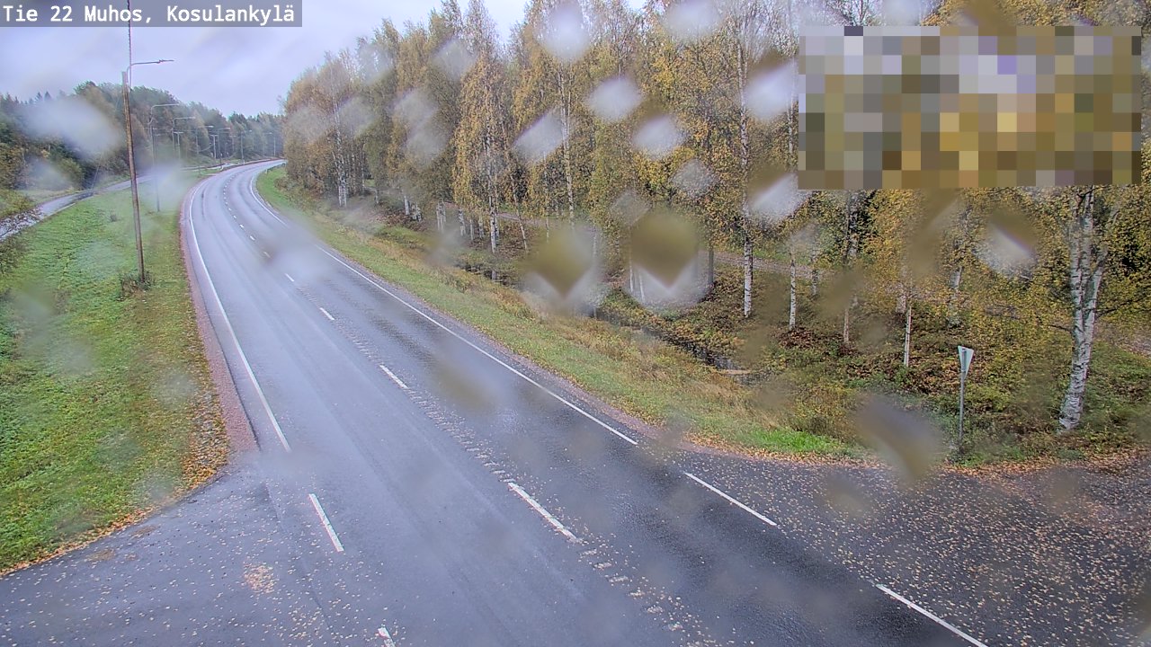 Weather Camera Image Road 22 Muhos, Kosulankylä, Muhos, Pohjois-Pohjanmaa