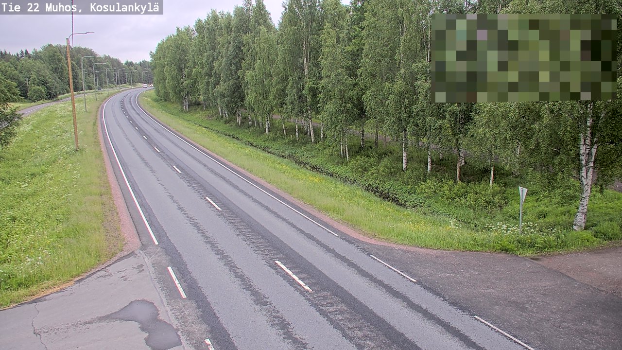 Kelikamerat Kuva Tie 22 Muhos, Kosulankylä, Muhos, Pohjois-Pohjanmaa