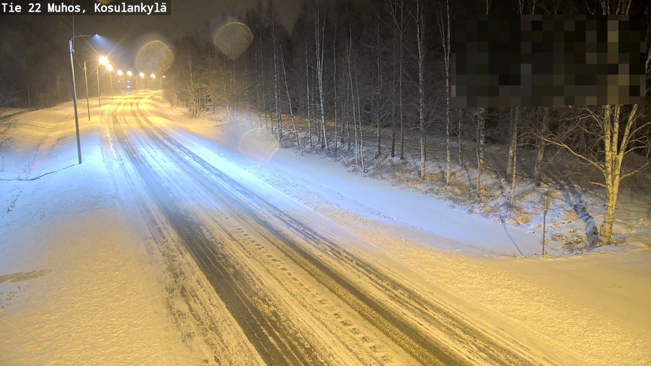 Kelikamerat Kuva Tie 22 Muhos, Kosulankylä, Muhos, Pohjois-Pohjanmaa