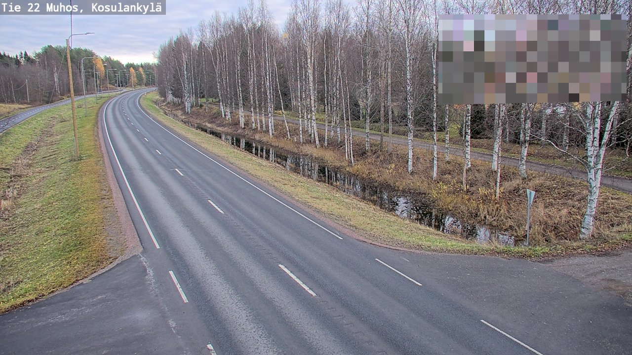 Kelikamerat Kuva Tie 22 Muhos, Kosulankylä, Muhos, Pohjois-Pohjanmaa