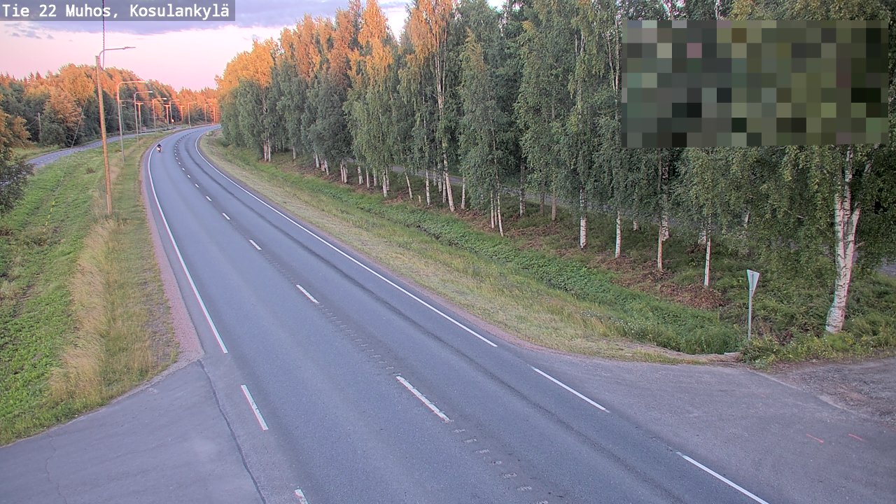 Kelikamerat Kuva Tie 22 Muhos, Kosulankylä, Muhos, Pohjois-Pohjanmaa