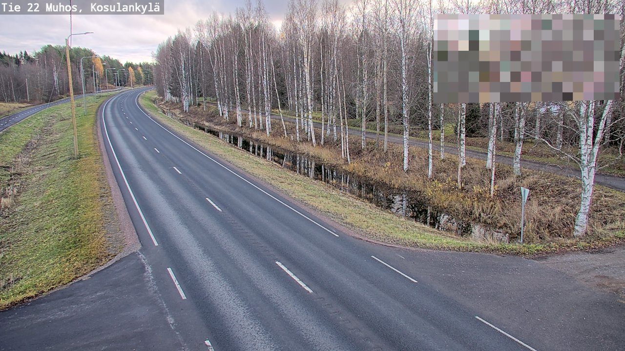 Kelikamerat Kuva Tie 22 Muhos, Kosulankylä, Muhos, Pohjois-Pohjanmaa