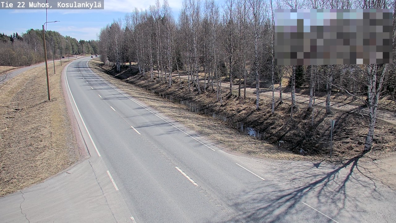 Kelikamerat Kuva Tie 22 Muhos, Kosulankylä, Muhos, Pohjois-Pohjanmaa