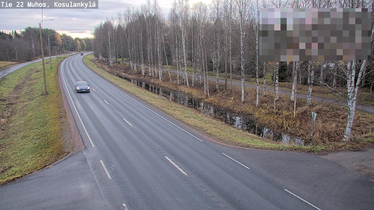 Kelikamerat Kuva Tie 22 Muhos, Kosulankylä, Muhos, Pohjois-Pohjanmaa