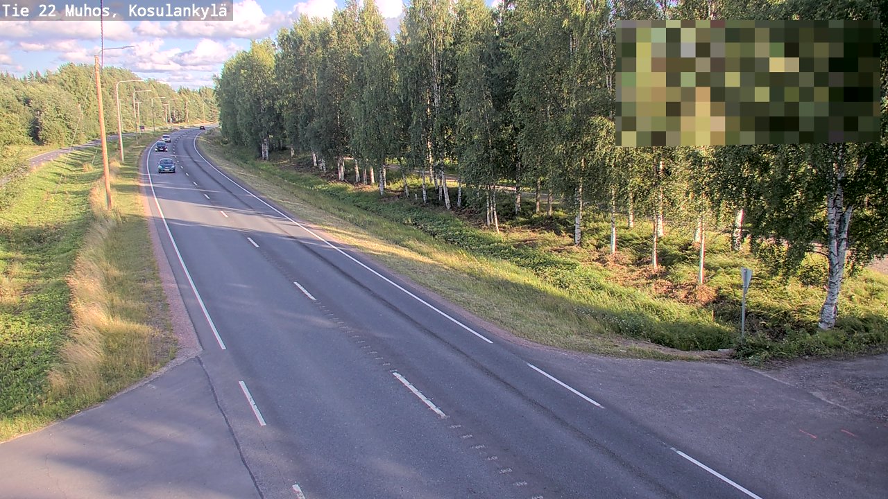 Kelikamerat Kuva Tie 22 Muhos, Kosulankylä, Muhos, Pohjois-Pohjanmaa