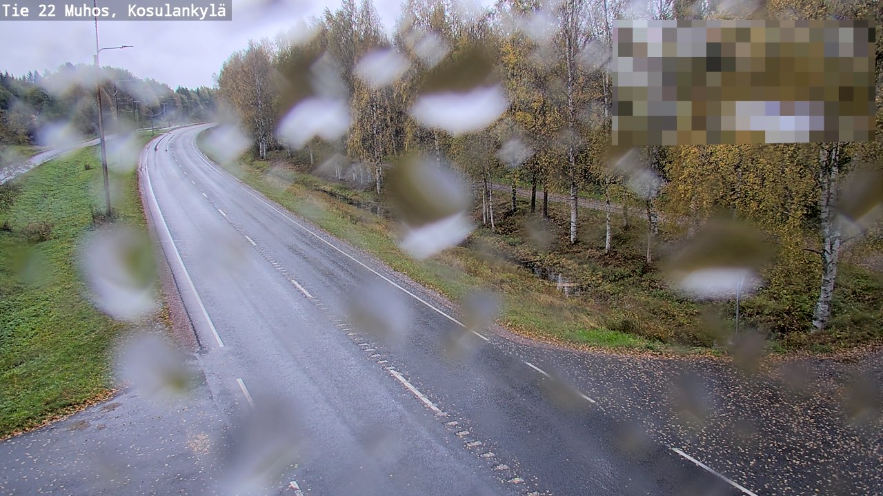 Weather Camera Image Road 22 Muhos, Kosulankylä, Muhos, Pohjois-Pohjanmaa